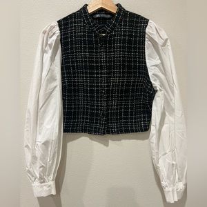 ZARA GIRLS BUTTON SHIRT / SIZE LARGE